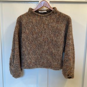 Bryn Walker Pullover Crop Sweater, Fall 2023 Collection, Size XS
